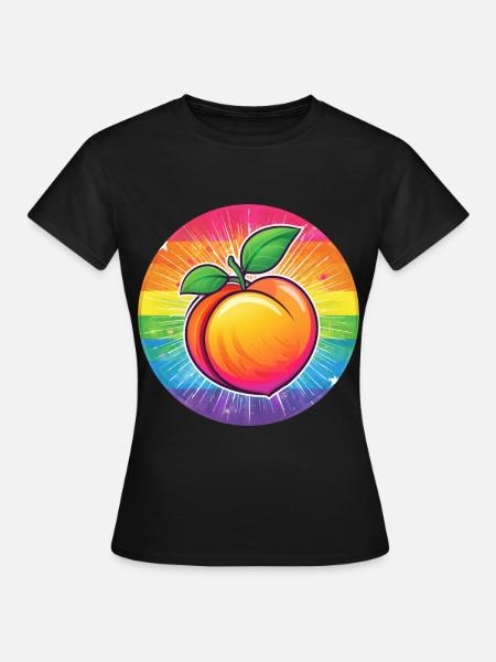 LGBTQ Pfirsich - Frauen T-Shirt - Schwarz
