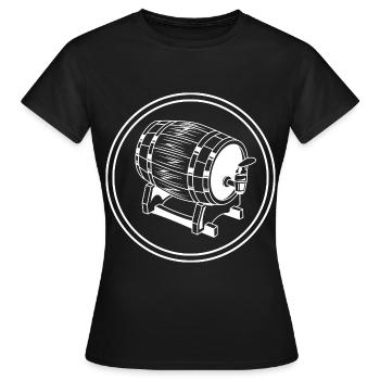 Beer Barrel Beer Brewery - Women's T-Shirt - black - Front - AI Model Female 172 dark (172cm)