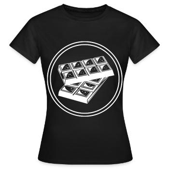 Chocolate Icon Icon - Women's T-Shirt - black - Front - AI Model Female 172 dark (172cm)