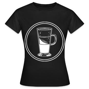 Kaffee Icon - Frauen T-Shirt - Schwarz - Vorne - AI Model Female 172 dark (172cm)