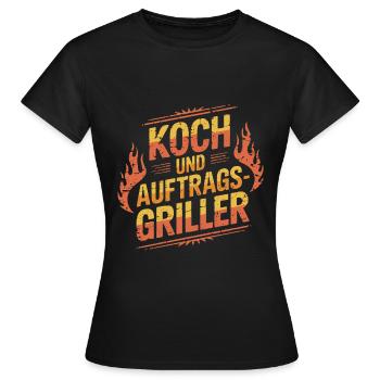 Koch und Auftragsgriller - Frauen T-Shirt - Schwarz - Vorne - AI Model Female 172 dark (172cm)