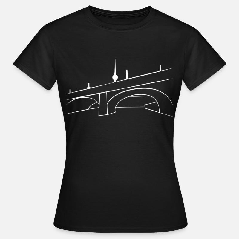 Urban Sketch Spreebrücke w - Women's T-Shirt - black