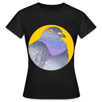 Pigeon Race Pigeon Pigeons - T-shirt Femme - noir - Devant - AI Model Female 172 dark (172cm)