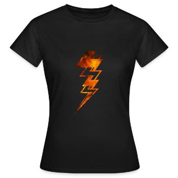 lightning - Women's T-Shirt - black - Front - AI Model Female 172 dark (172cm)