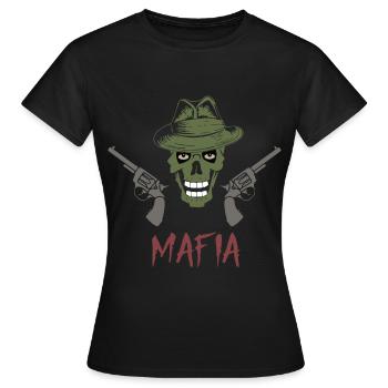 Mafia - Frauen T-Shirt - Schwarz - Vorne - AI Model Female 172 dark (172cm)