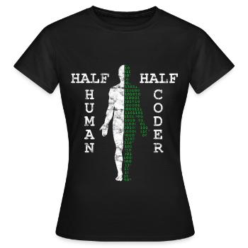 programmeur - T-shirt Femme - noir - Devant - AI Model Female 172 dark (172cm)