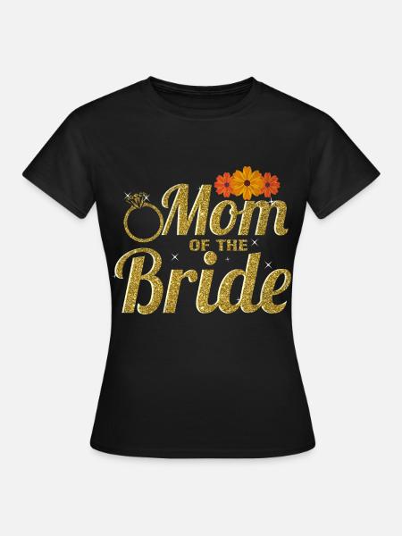 Braut Mutter Hochzeit Trauzeugin - Frauen T-Shirt - Schwarz