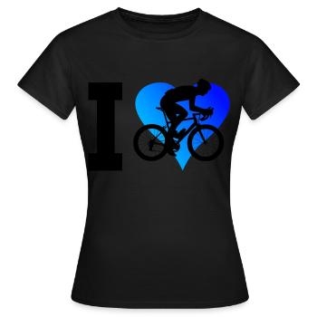 Vélo de route Vélo de route Vélo de route Hommes Vélo de route - T-shirt Femme - noir - Devant - AI Model Female 172 dark (172cm)