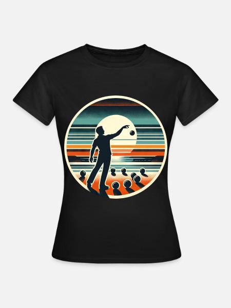 Boule Petanque - T-shirt dam - svart