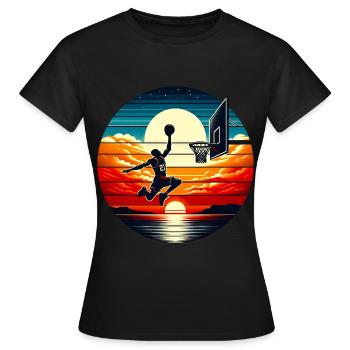 Basketball Basketballer - Frauen T-Shirt - Schwarz - Vorne - AI Model Female 172 dark (172cm)
