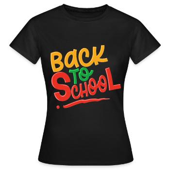 Retour à l’école - T-shirt Femme - noir - Devant - AI Model Female 172 dark (172cm)