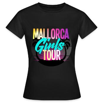 Mallorca Filles - T-shirt Femme - noir - Devant - AI Model Female 172 dark (172cm)