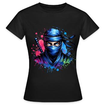 Ninja - T-shirt Femme - noir - Devant - AI Model Female 172 dark (172cm)