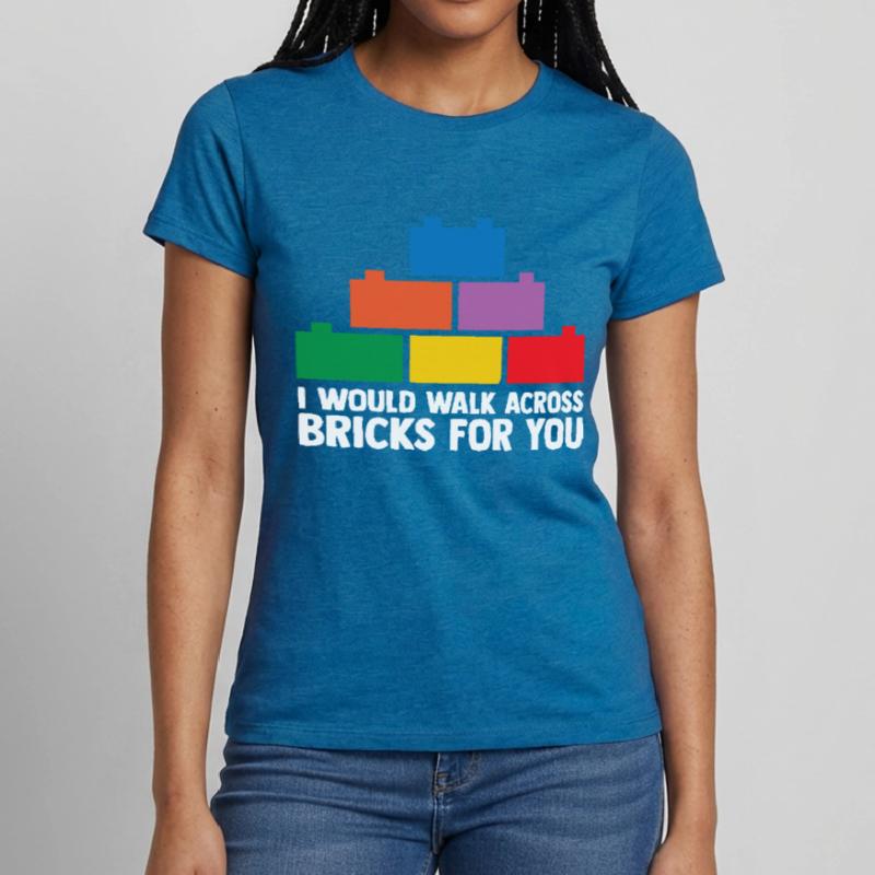 Constructeur de briques Bâtiment en briques Maître constructeur T-shirt Femme
