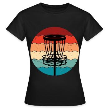 Disc Golf - Frauen T-Shirt - Schwarz - Vorne - AI Model Female 172 dark (172cm)
