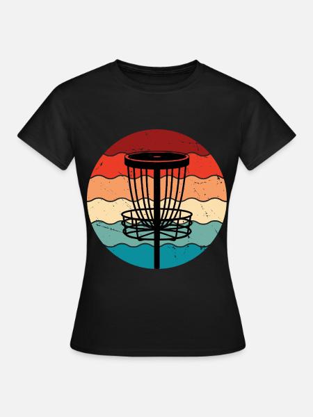 Discgolf - T-skjorte for kvinner - svart