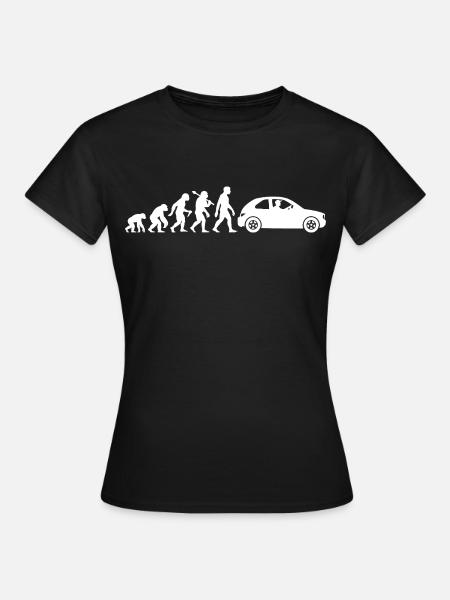 Auto Evolution Kleinwagen Fahranfänger Fahrlehrer - Frauen T-Shirt - Schwarz