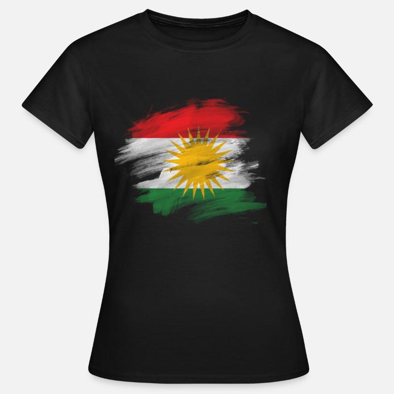 Kurdish flag. - Women's T-Shirt - black