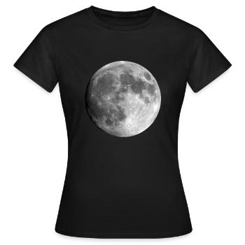 Pleine lune nouvelle lune Luna - T-shirt Femme - noir - Devant - AI Model Female 172 dark (172cm)