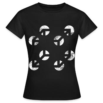 dés illusions tshirt - T-shirt Femme - noir - Devant - AI Model Female 172 dark (172cm)