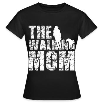 The walking mom - Women's T-Shirt - black - Front - AI Model Female 172 dark (172cm)