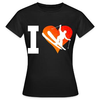 Freestyle Ski Ski Freestyle Femmes - T-shirt Femme - noir - Devant - AI Model Female 172 dark (172cm)