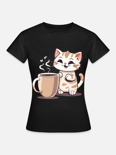 Chatcolate #2 - Frauen T-Shirt - Schwarz