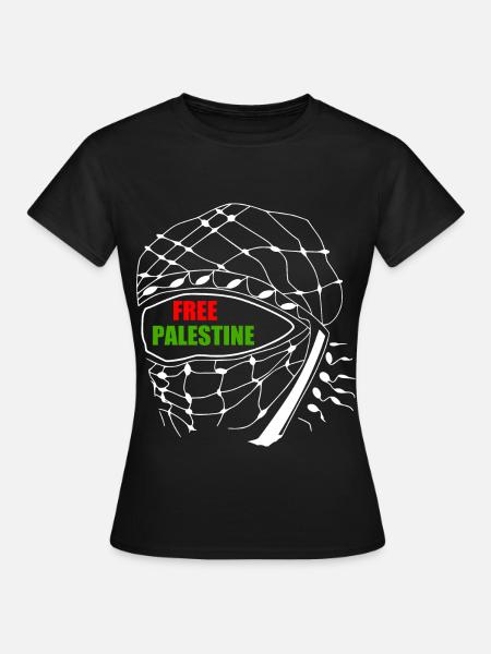 Free palestine - Dame-T-shirt - sort