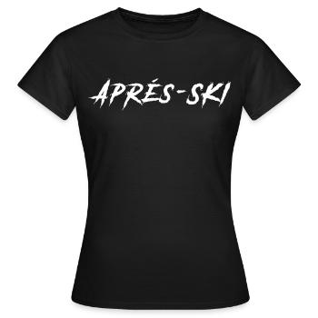 Après-ski - T-shirt Femme - noir - Devant - AI Model Female 172 dark (172cm)