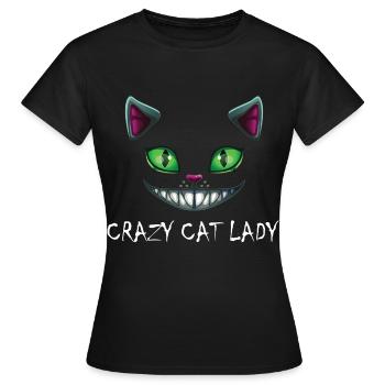 Crazy Cat Lady - T-shirt Femme - noir - Devant - AI Model Female 172 dark (172cm)
