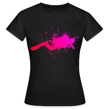 Scuba Taucher Scuba Diver Scuba Tauchen - Frauen T-Shirt - Schwarz - Vorne - AI Model Female 172 dark (172cm)