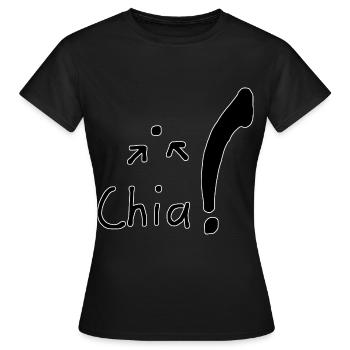 Chia Samen - Frauen T-Shirt - Schwarz - Vorne - AI Model Female 172 dark (172cm)