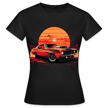 Muscle Car V8 - Frauen T-Shirt - Schwarz - Vorne - AI Model Female 172 dark (172cm)