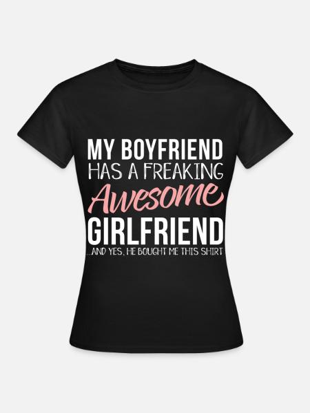 Girlfriend Freundin - Frauen T-Shirt - Schwarz