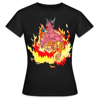 DEVIL'S CANDY HELL - SWEET TO SET THE WORLD ON FIRE - Women's T-Shirt - black - Front - AI Model Female 172 dark (172cm)