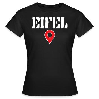 Eifel Standort,Symbol Landkarte Eifeler Shirt - Frauen T-Shirt - Schwarz - Vorne - AI Model Female 172 dark (172cm)