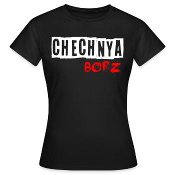 Chechnya Borz north caucasus. chechen - Women's T-Shirt - black - Front - AI Model Female 172 dark (172cm)