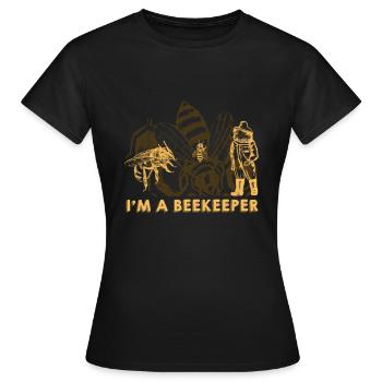 Je suis apiculteur et apiculteur - T-shirt Femme - noir - Devant - AI Model Female 172 dark (172cm)