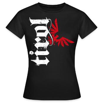 Tirol - Frauen T-Shirt - Schwarz - Vorne - AI Model Female 172 dark (172cm)