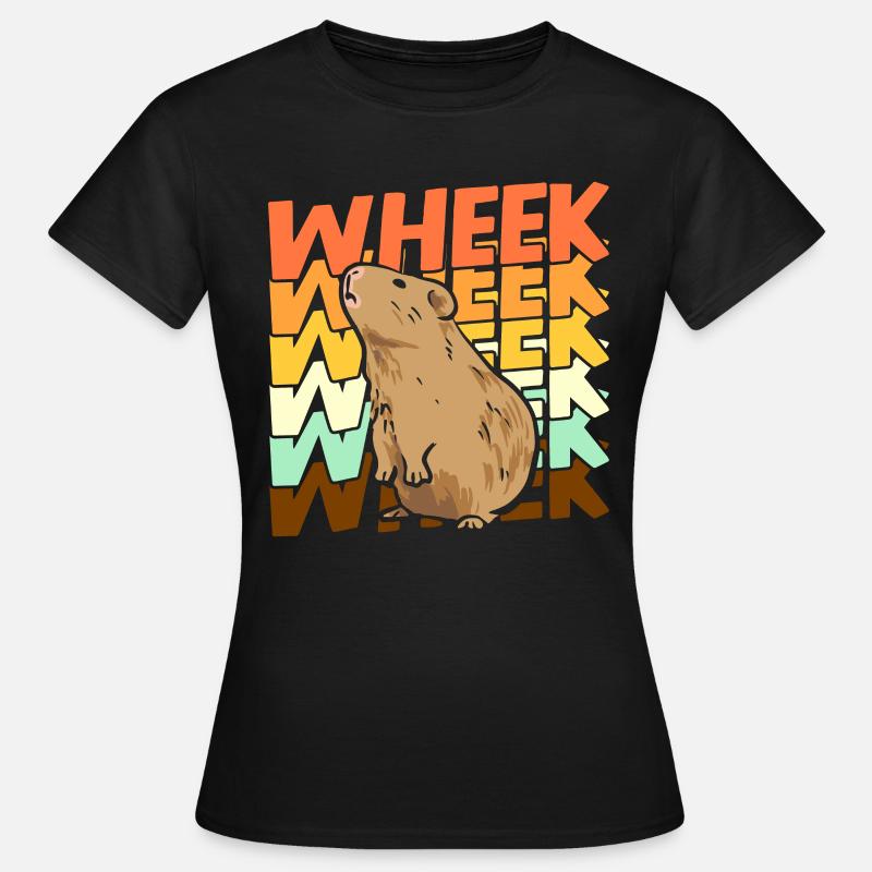 Wheek Guinea Pig Guinea Pig Gift - Women's T-Shirt - black