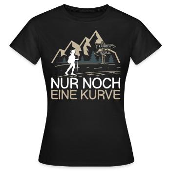 Alpenüberquerung Kärnten Muggia Wanderweg - Frauen T-Shirt - Schwarz - Vorne - AI Model Female 172 dark (172cm)