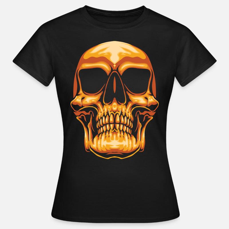 HALLOWEEN SKULL SKULL SKELETON - Women's T-Shirt - black