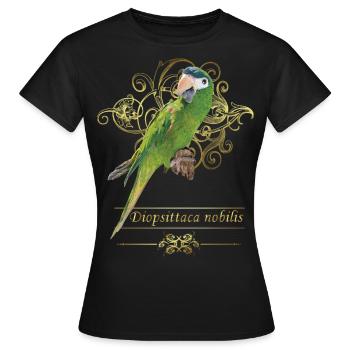 Le noble ara - T-shirt Femme - noir - Devant - AI Model Female 172 dark (172cm)
