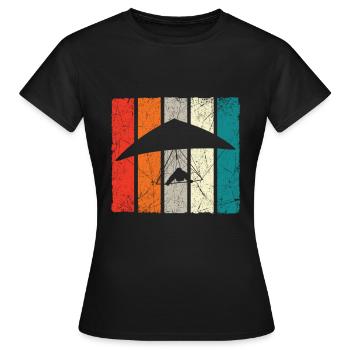 Deltaplane Deltaplane Deltaplane Dragon - T-shirt Femme - noir - Devant - AI Model Female 172 dark (172cm)