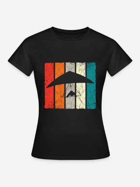 Hangglider Gleiter Drachenflieger Drache - Frauen T-Shirt - Schwarz
