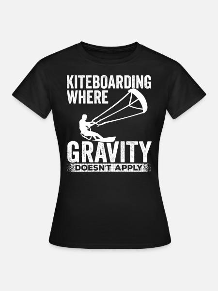 Kiteboarding Experte Kiteboarder Kitesurfer - Frauen T-Shirt - Schwarz