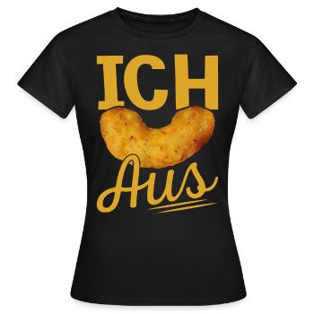 Ich Flip aus Erdnussflip zum Ausflippen - Frauen T-Shirt - Schwarz - Vorne - AI Model Female 172 dark (172cm)