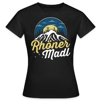 Rhöner Madl - Region Rhön Gebirge - Frauen T-Shirt - Schwarz - Vorne - AI Model Female 172 dark (172cm)