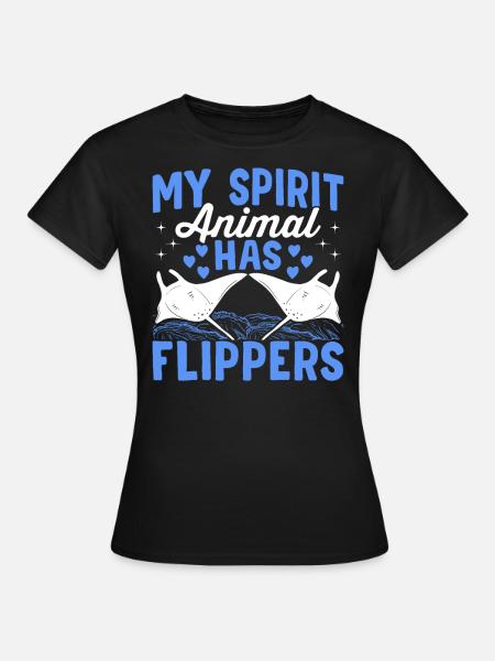 Mantarochen Krafttier Mantarochen Liebhaber - Frauen T-Shirt - Schwarz