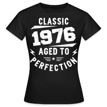 1976 Classic 1976 Cadeau Anniversaire 1976 Vintage - T-shirt Femme - noir - Devant - AI Model Female 172 dark (172cm)